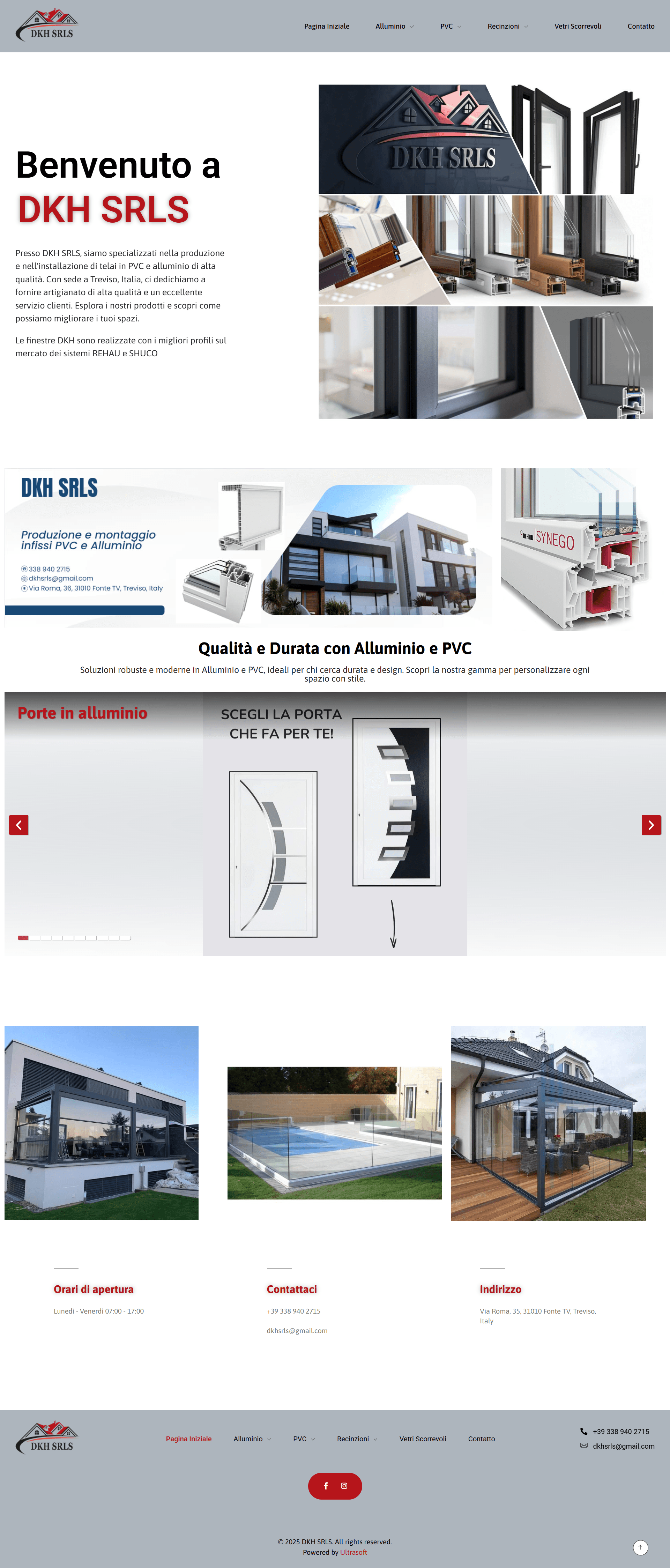 DKH SRLS — Italian manufacturer site by Ultrasoft
