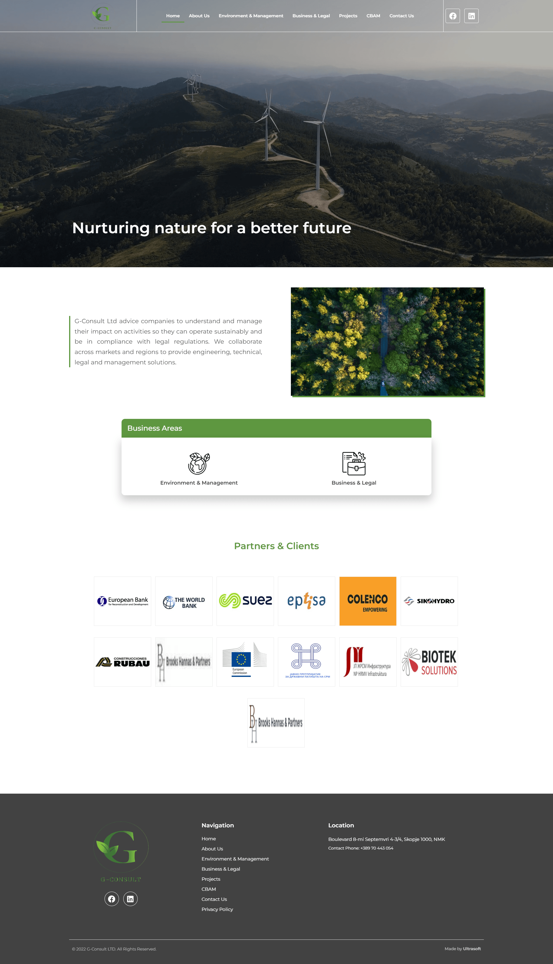 G-Consult — consultancy site by Ultrasoft